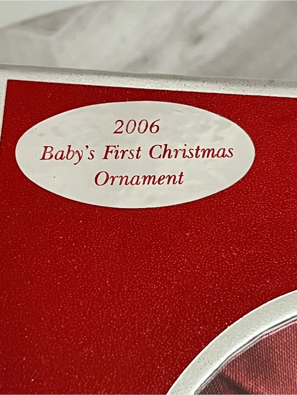 Waterford Crystal 2006 Baby’s First Christmas Bottle Ornament Box Germany